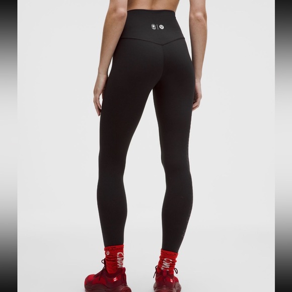 Lululemon Team Canada Align High Rise HR Pant Legging Leggings 28” Black New - Picture 3 of 5